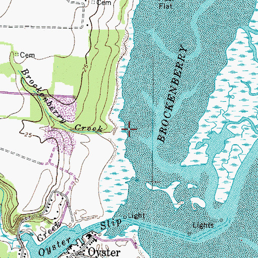 Topographic Map of Brockenberry Creek, VA