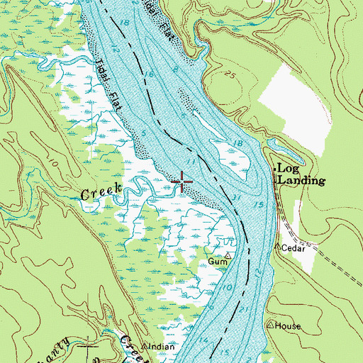 Topographic Map of Brooks Creek, VA