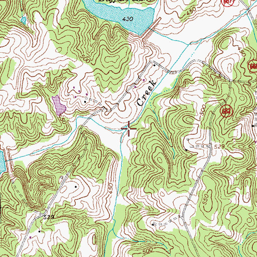 Topographic Map of Browns Branch, VA