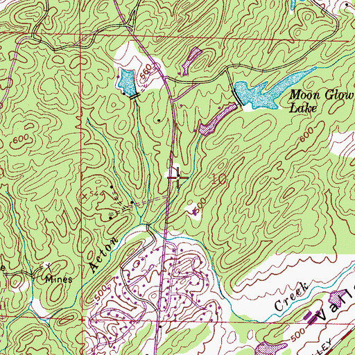 Topographic Map of Christ Church, AL