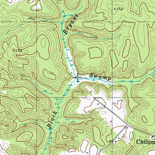 Topographic Map of Bryant Swamp, VA