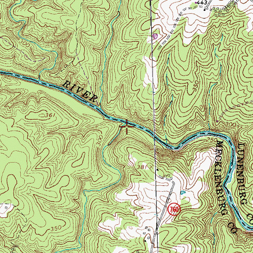 Topographic Map of Buckhorn Creek, VA