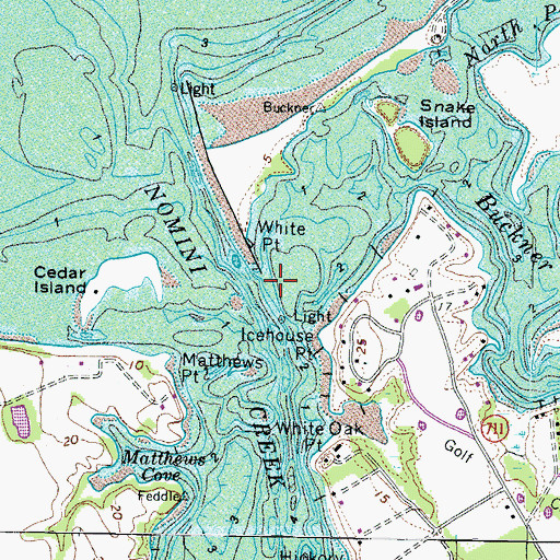 Topographic Map of Buckner Creek, VA