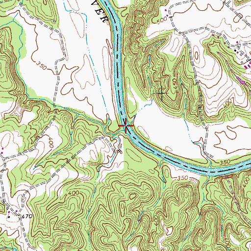 Topographic Map of Buckskin Creek, VA