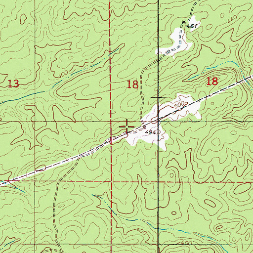 Topographic Map of Daly Church (historical), AL