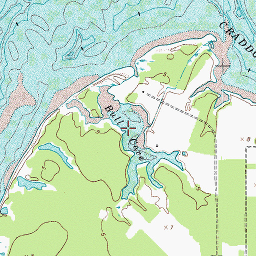 Topographic Map of Bull Cove, VA