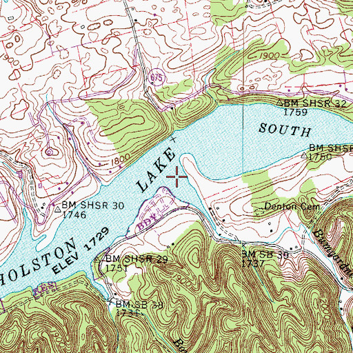 Topographic Map of Bumgardner Branch, VA