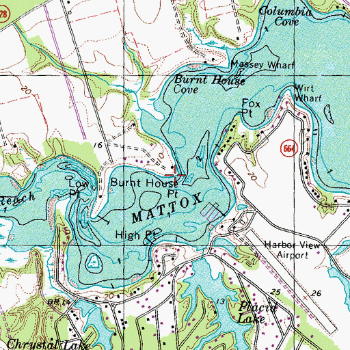 Topographic Map of Burnt House, VA