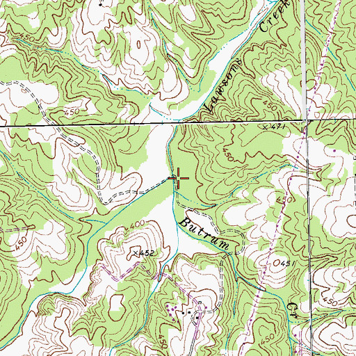 Topographic Map of Butrum Creek, VA