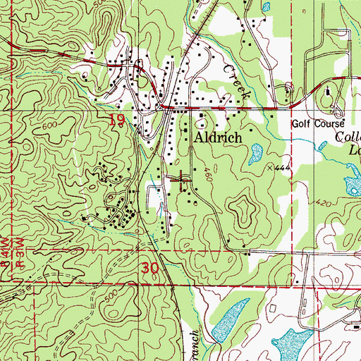 Topographic Map of Epsibeth Church, AL