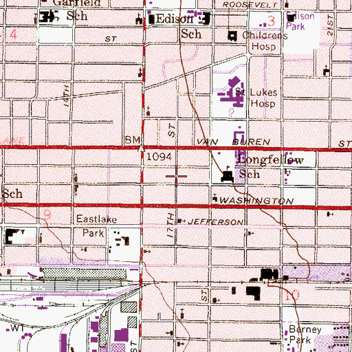 Topographic Map of Kana Park, AZ