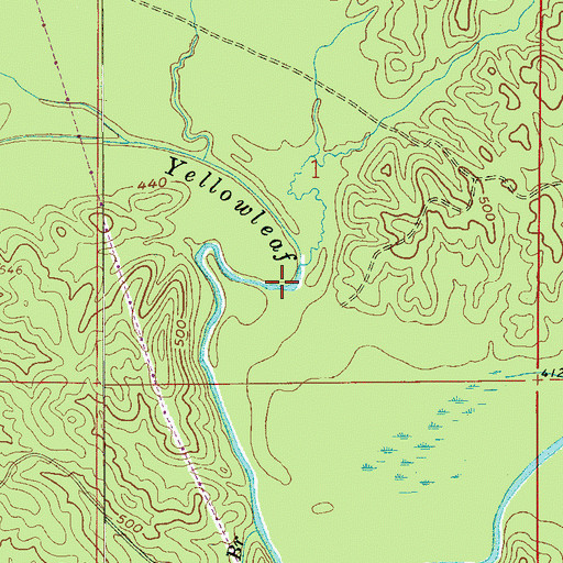 Topographic Map of Findleys Mill (historical), AL