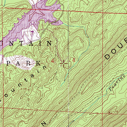 Topographic Map of Foothills Visitors Center, AL
