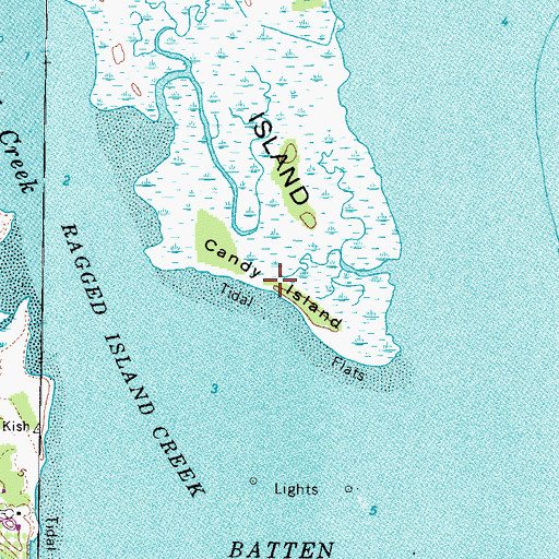 Topographic Map of Candy Island, VA