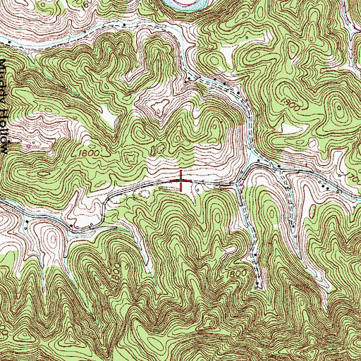 Topographic Map of Caney Valley, VA