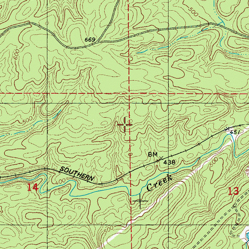 Topographic Map of Gillispie Mine, AL