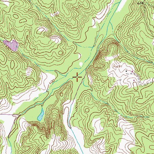 Topographic Map of Carey Creek, VA