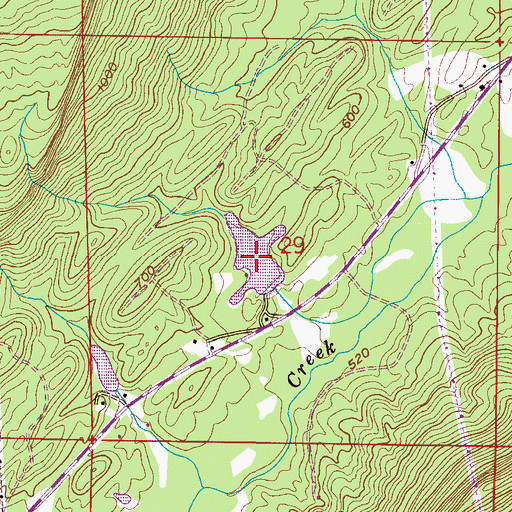 Topographic Map of Lake Gorman, AL