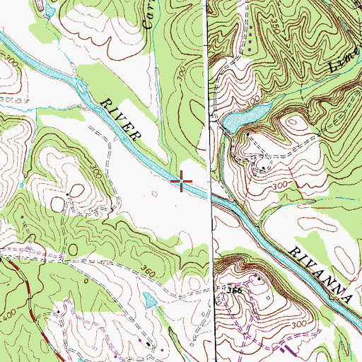 Topographic Map of Carroll Creek, VA