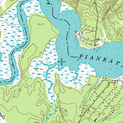 Topographic Map of Carvers Creek, VA