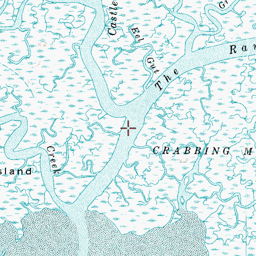 Topographic Map of Castle Ridge Creek, VA