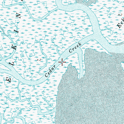 Topographic Map of Cedar Creek, VA