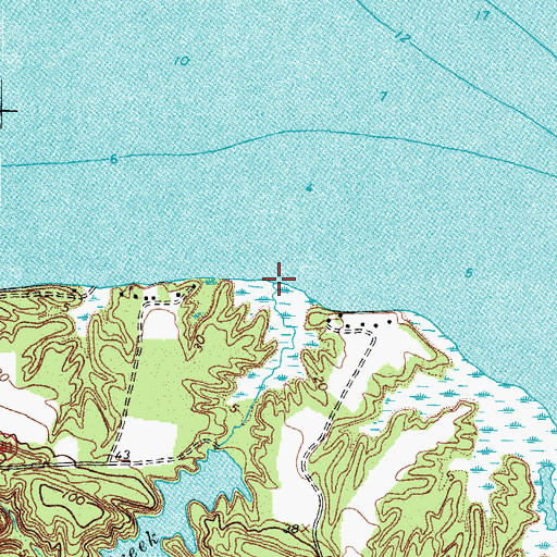 Topographic Map of Cedar Creek, VA