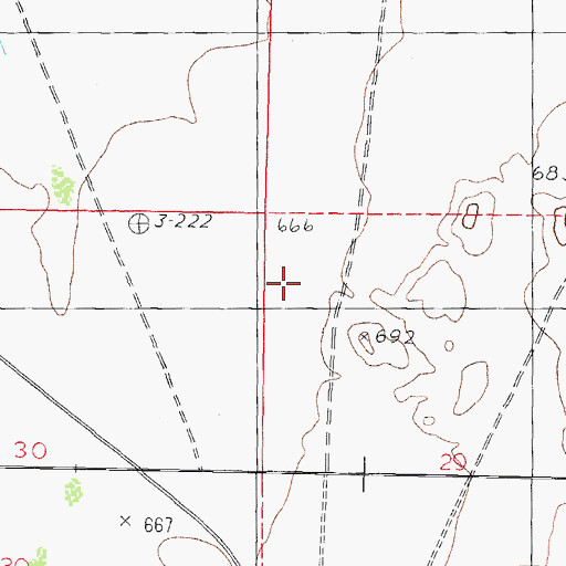 Topographic Map of Kennedy Well, AZ