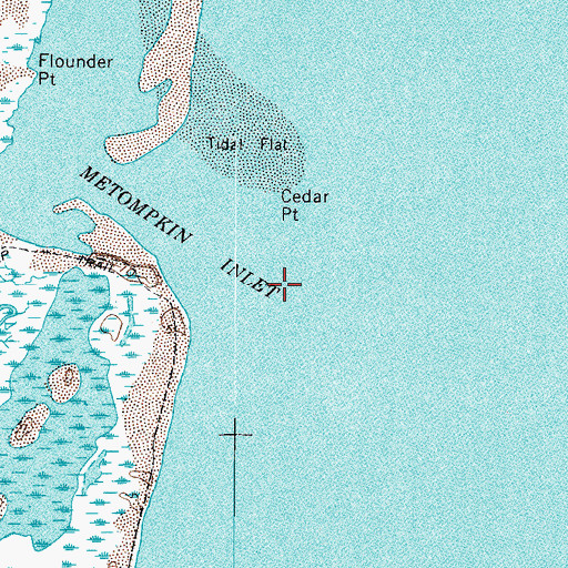 Topographic Map of Cedar Point, VA