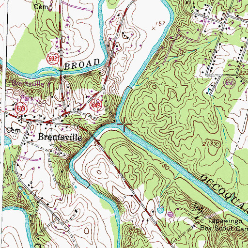 Topographic Map of Cedar Run, VA