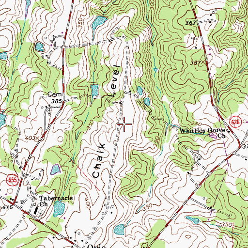 Topographic Map of Chalk Level, VA
