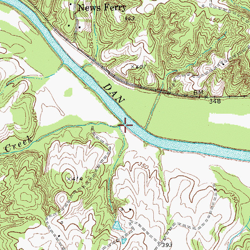 Topographic Map of Chalmers Creek, VA