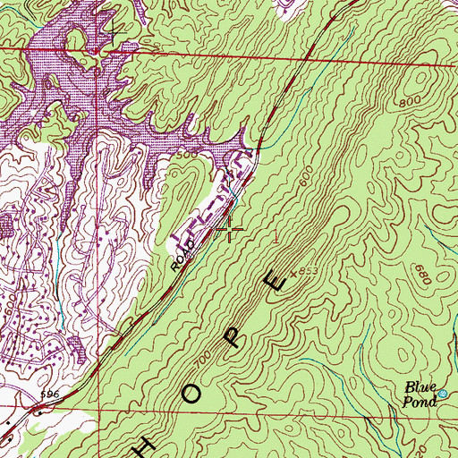 Topographic Map of Inverness Elementary School, AL