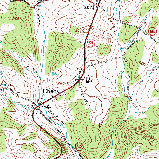 Topographic Map of Check, VA