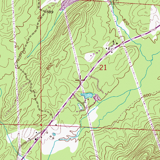 Topographic Map of Jim Pearson School (historical), AL