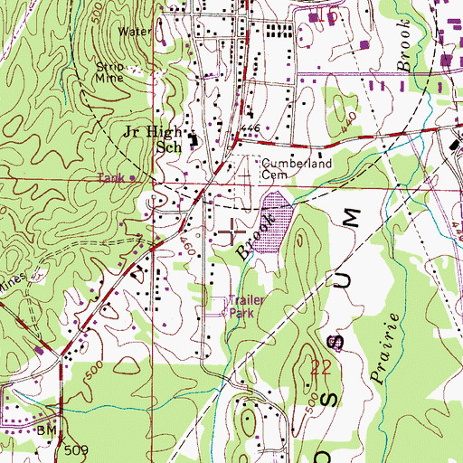 Topographic Map of Joe Tucker Park, AL