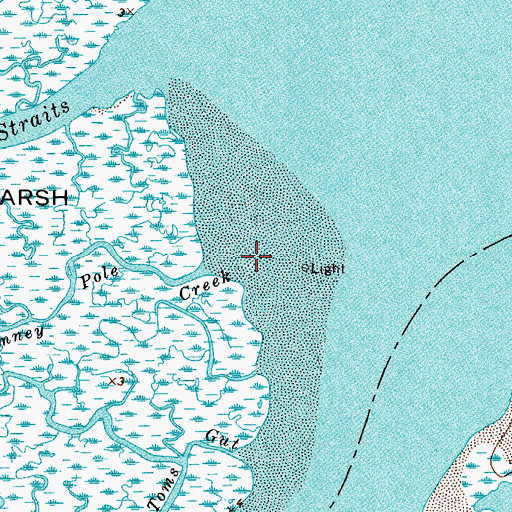 Topographic Map of Chimney Pole Creek, VA