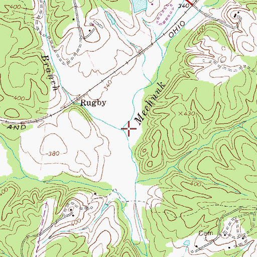 Topographic Map of Chopping Bottom Branch, VA