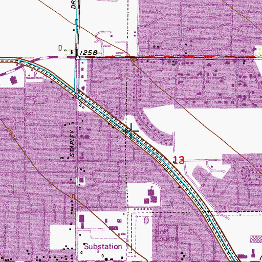 Topographic Map of Kirk Estates Subdivision Mini Park, AZ