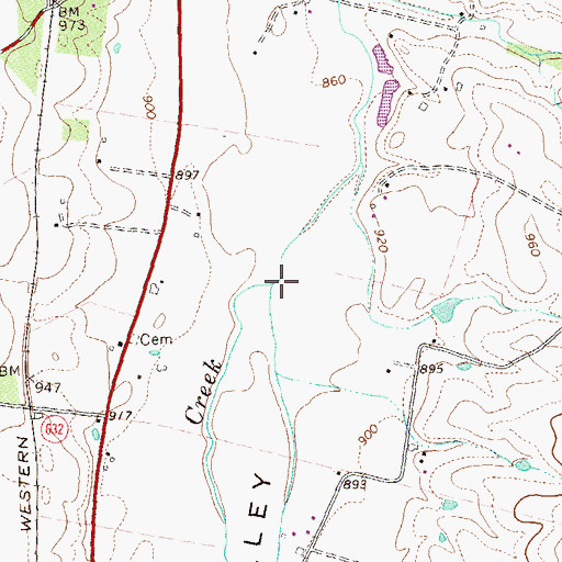 Topographic Map of Chub Run, VA