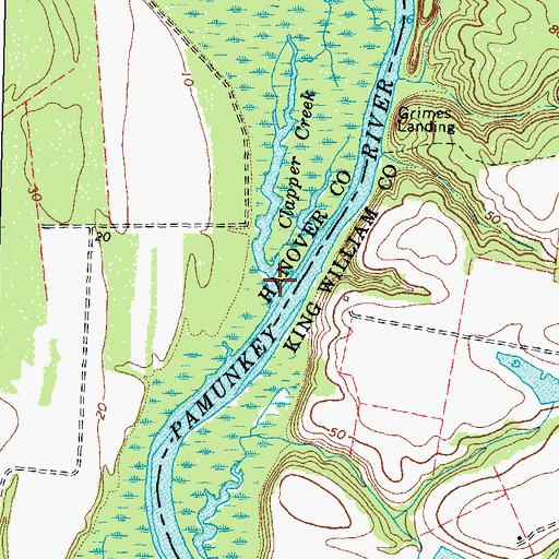 Topographic Map of Clapper Creek, VA