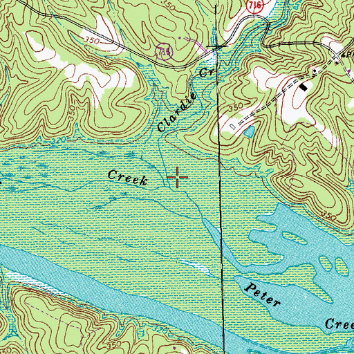 Topographic Map of Clardie Creek, VA