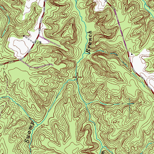 Topographic Map of Clopton Swamp, VA