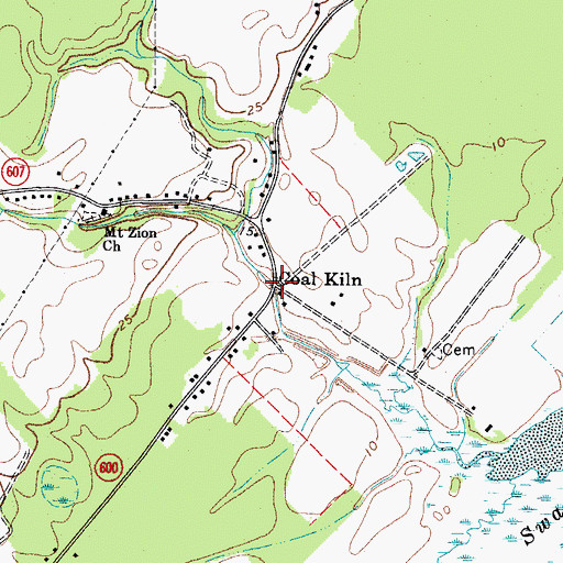 Topographic Map of Coal Kiln, VA