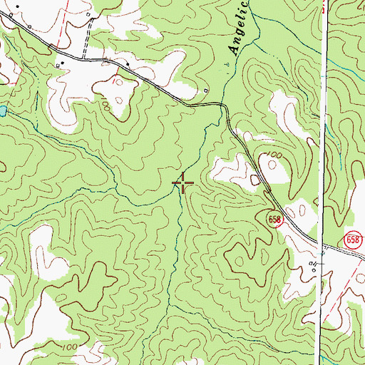 Topographic Map of Cobb Branch, VA