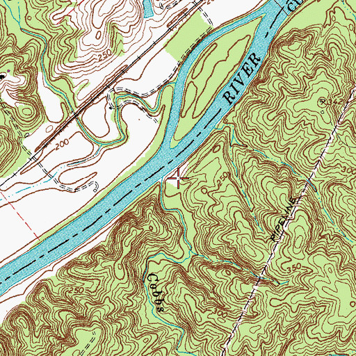Topographic Map of Cobbs Creek, VA