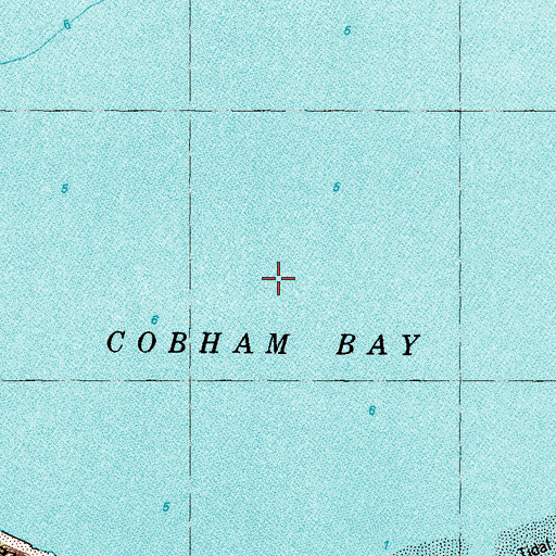 Topographic Map of Cobham Bay, VA