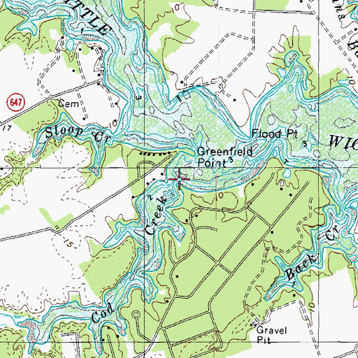 Topographic Map of Cod Creek, VA