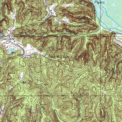 Topographic Map of Cole Trip Camp, VA