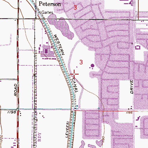 Topographic Map of Kiwanis Park, AZ